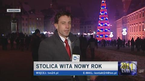 Warszawa powitała 2011 rok (TVN24)