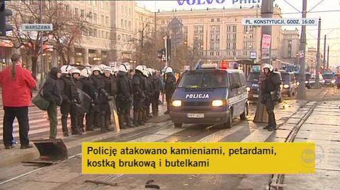 Warszawa sprząta po zamieszkach (TVN24)