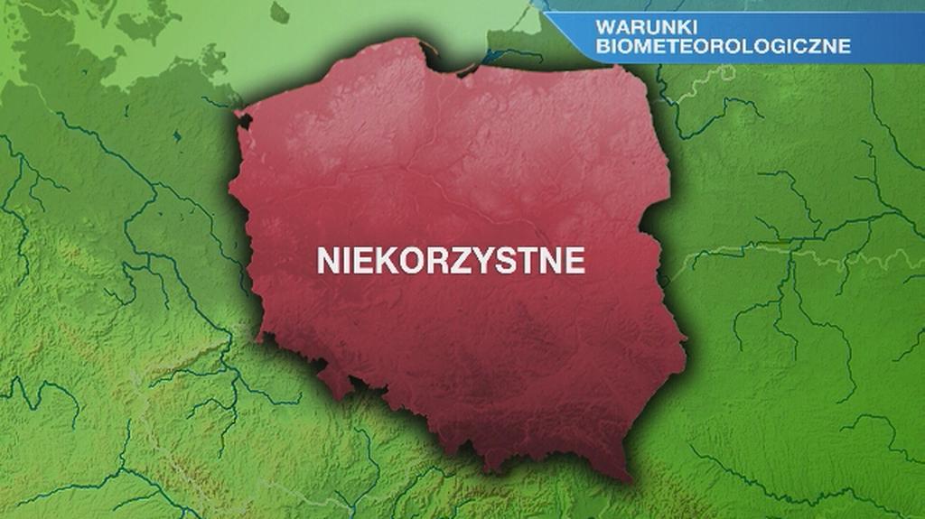 Warunki biometeo w poniedziałek 6