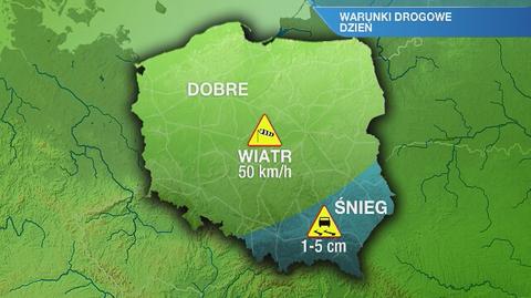Warunki drogowe w niedzielę 5