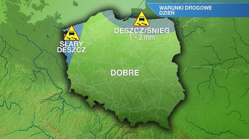 Warunki drogowe we wtorek 7
