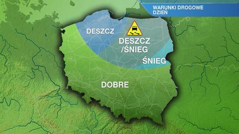 Warunki w poniedziałek 6