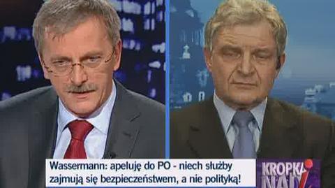 Wassermann: Niech PO przestanie wykorzystywać służby