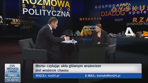 Wdowa po wiceministrze kultury obiecała, że nie wsiądzie do samolotu