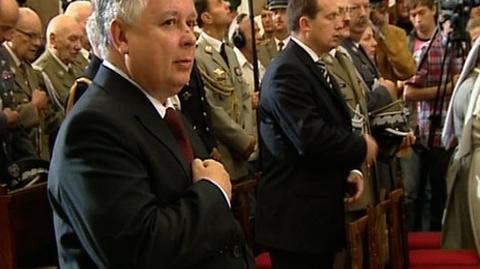 We mszy uczestniczył prezydent Lech Kaczyński