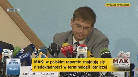 Według MAK polscy eksperci popełnili błędy merytoryczne (TVN24)