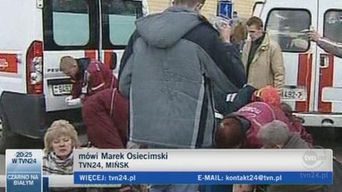 "Widać wielkie poruszenie" - relacjonuje z Mińska Marek Osiecimski, reporter TVN24 (TVN24)