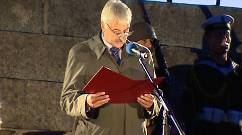 Witold Waszczykowski odczytał fragment listu Lecha Kaczyńskiego