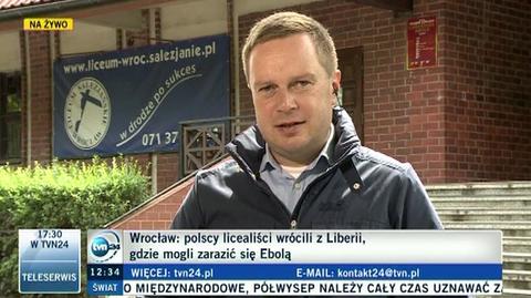 Wrocławscy licealiści wrócili z Liberii, gdzie mogli zarazić się Ebolą