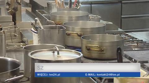 "Wszystko jest uregulowane i trzymamy się wytycznych" - zapewnia szef kuchni (TVN24)