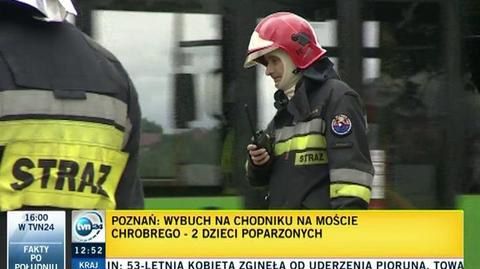 Wybuch na moście Chrobrego w Poznaniu. Ranni dwaj 12-latkowie