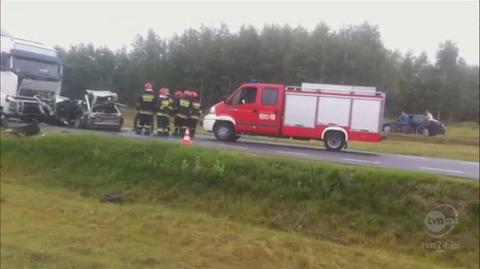 Wypadek w Chynowie (TVN24)
