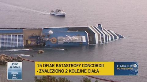 Wysłannik TVN24 o aferze wokół zatonięcia Costa Concrodii (TVN24)