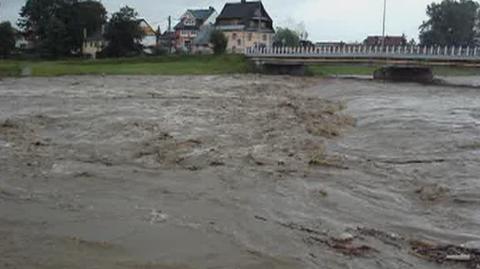 Wysoki poziom wody w Białym Dunajcu (fot. Elżbieta)