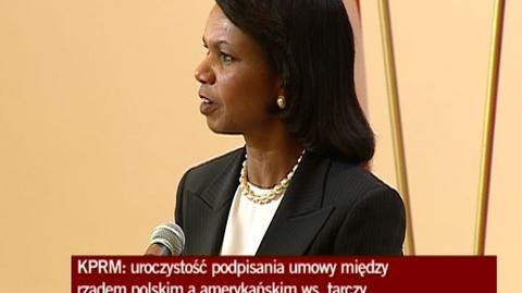 Wystąpienie Condoleezzy Rice (TVN24)