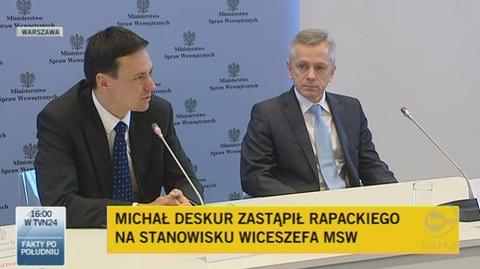 "Z ministrem Rapackim nie rozstajemy się w atmosferze konfliktu" (TVN24)