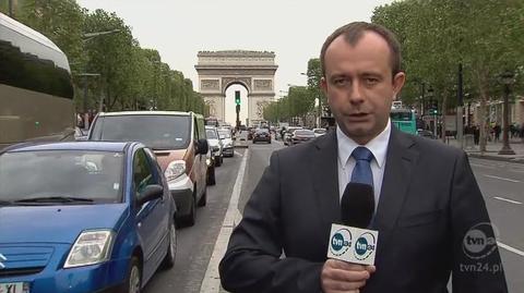 Z Paryża korespondent TVN24 Leszek Jarosz (TVN24)