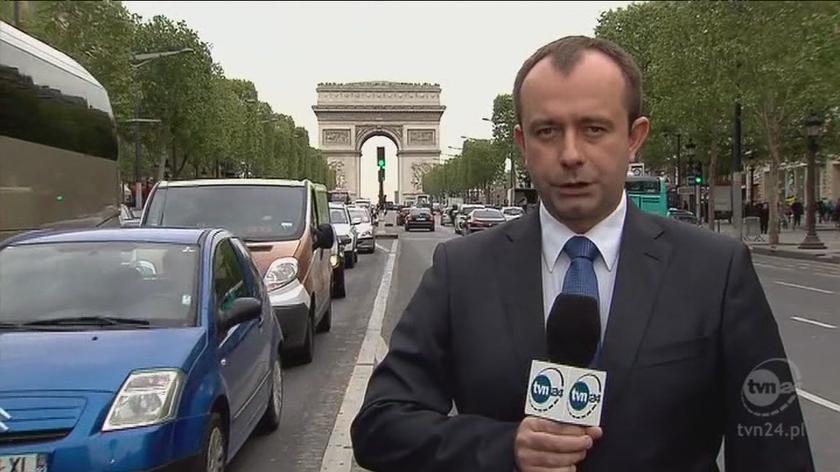 Z Paryża korespondent TVN24 Leszek Jarosz (TVN24)