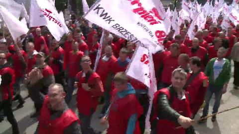 Zakończyła się blisko czterogodzinna manifestacja górników w Katowiach