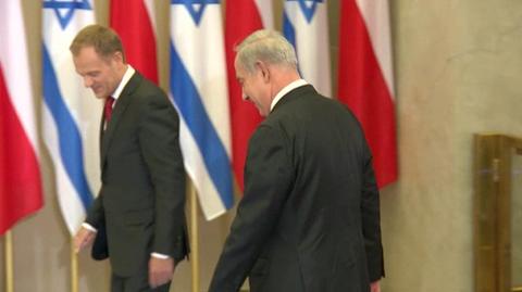Zamieszanie wokół komunikatu z wizyty Netanjahu w Polsce