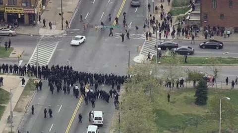 Zamieszki w Baltimore. Są ranni policjanci, jeden w stanie ciężkim