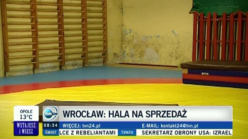 Zapaśnicy Śląska Wrocław mogą stracić halę treningową. Wystawiono ją na sprzedaż