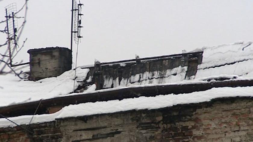 Zawalony dach w Krakowie