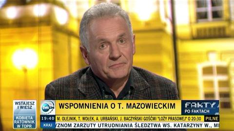 Zbigniew Bujak podzielił się swoimi wspomnieniami związanymi z Tadeuszem Mazowieckim 
