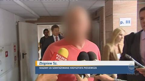 Zbigniew Sz. po ogłoszeniu wyroku (TVN24)