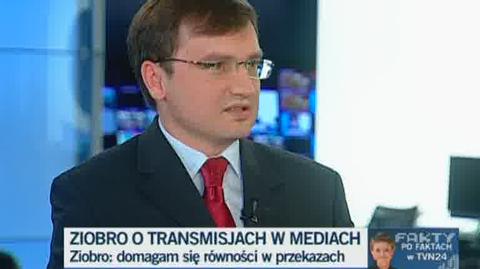 Zbigniew Ziobro apeluje do TVN i TVP