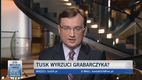 Zbigniew Ziobro o ministrze infrastruktury (TVN24)