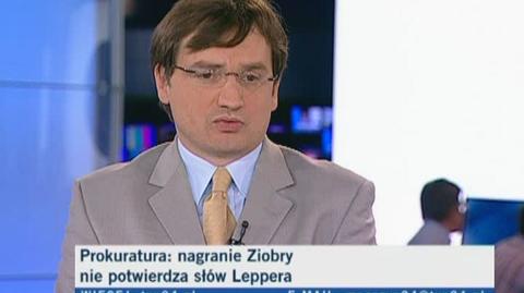  Zbigniew Ziobro: To sprawa bez precedensu