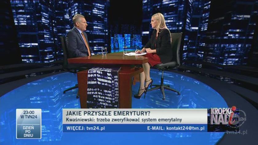Zdaniem Kwaśniewskiego konsultacje ws. reformy powinny trwać dłużej (TVN24)