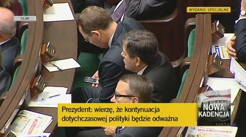 Zdaniem prezydenta potrzebna jest kontynuacja najważniejszych zadań dla Polski (TVN24)