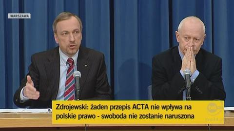 Zdrojewski tłumaczy losy dokumentu (TVN24, 23 stycznia)