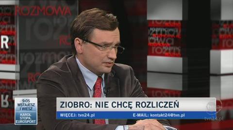 Ziobro ocenił pomysł Kaczyńskiego z Budapesztem w Warszawie (TVN24)