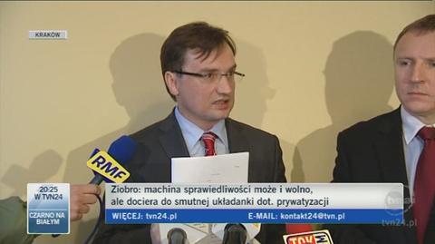Ziobro zapowiedział złożenie w Sejmie projektu ustawy o konfiskacie majątków (TVN24)