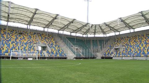 Zniszczony stadion w Gdyni