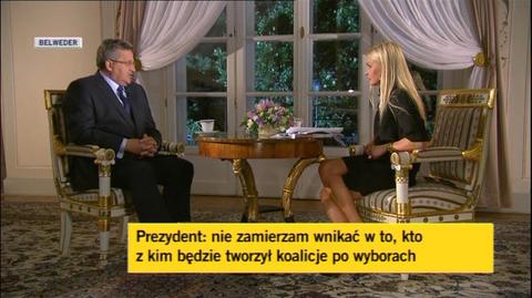Zobacz całą rozmowę z prezydentem Bronisławem Komorowskim