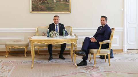 Duda po spotkaniu z Trzaskowskim