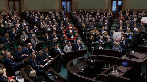 Grzegorz Braun na 2. posiedzeniu Sejmu X kadencji