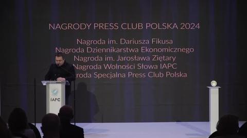 Bartosz Węglarczyk na gali Press Club Polska