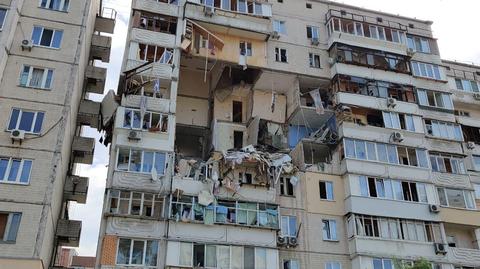 Wybuch w bloku w Kijowie
