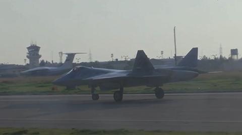 Misja rosyjskiego myśliwca Su-57 w Syrii 