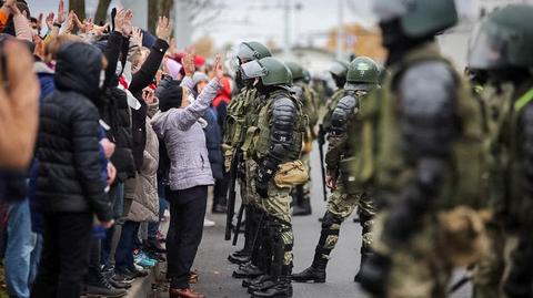 Niedzielny protest w Mińsku 