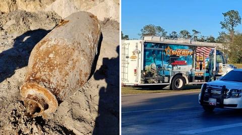 Bomba z czasów II wojny światowej. Znaleziono ją na terenie lotniska