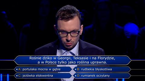 Pytanie w "Milionerach" za 10 tysięcy złotych o roślinę uprawną w Polsce