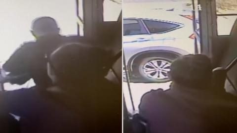 Kierująca szkolnym autobusem uratowała chłopca przed nadjeżdżającym samochodem