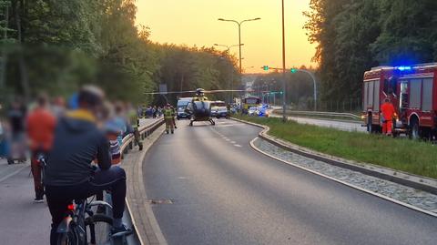 Czołowe zderzenie samochodu osobowego z autobusem miejskim w Gdyni