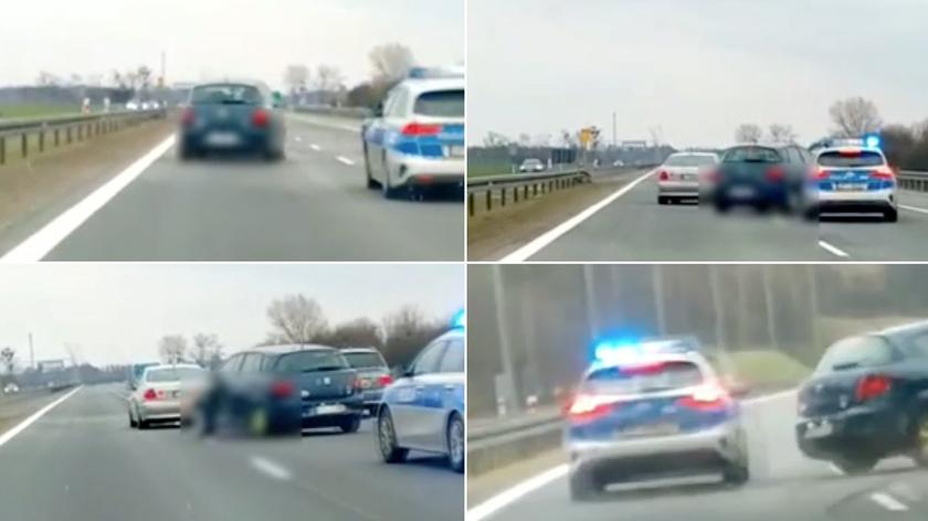Ukradł ze stacji alkohol i uciekał autostradą A4. 40-latek był pod wpływem alkoholu i kokainy